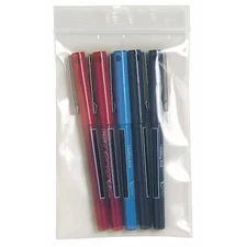 Reclosable Bag, Zip Seal, 9 In L, 6 In W, 2 Mil Thick, Low Density Polyethylene
