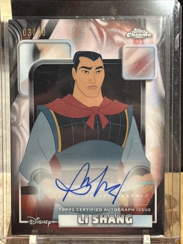 2026 Topps Chrome Disney Li Shang /10 Auto AA-BDW BD Wong Mulan