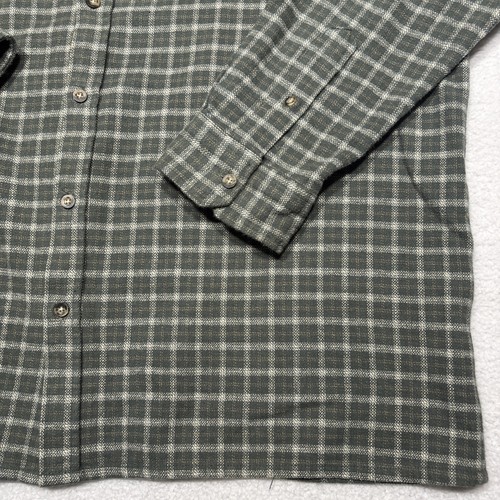 RIP CURL Mens Large Green-Tan-Brown Flannel Plaid Button up Longsleeve Shirt XXL - Bild 3 von 12