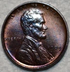 Gem Uncirculated 1909-P Lincoln Cent, Gorgeously Toned & Superbly Struck!