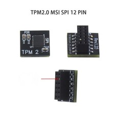 12 Pin SPI TPM2.0 Security Module Remote Card for ASUS/MSI Motherboard