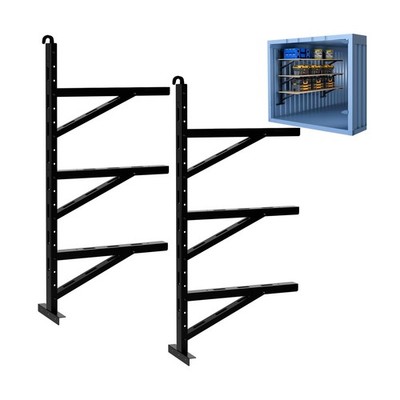 2 Pcs Shipping Container Shelving Bracket, Shipping Container Accessories, He...
