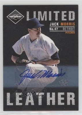 2011 Panini Limited Leather Signatures 157/199 Jack Morris #10 Auto HOF h1f