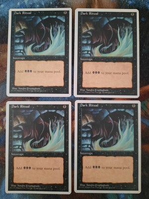 4th Edition MTG Playset Dark Ritual Magic | eBay