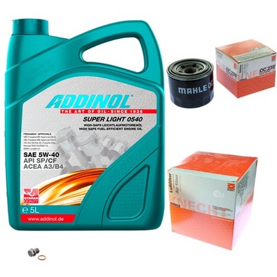 MAHLE Inspektionspaket 5L ADDINOL SUPER LIGHT 5W-40 für Mitsubishi Carisma DA_