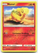 Crimson Invasion Numel 13/111 NM Pokemon Reverse Holo Common Tcg Card