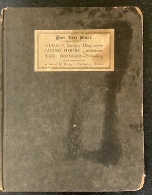 Poet Lore Volume XVII Number 1, Spring 1906, HC, 1st Ed, Elga, Living Hours
