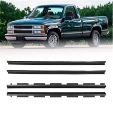 Fit For Chevy GMC Truck Inner & Outer Front Window Sweep Felt Seal Weatherstrip