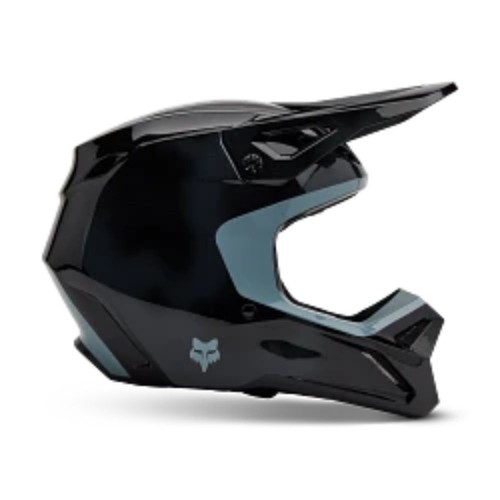Fox Racing Youth Motocross V1 Taunt Helmets-Black-Youth Small - Picture 2 of 2