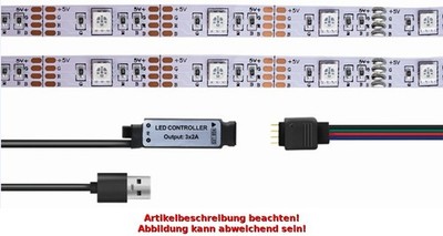 LogiLink RGB-LED-Band mit Fernbedienung, selbstklebend, 3 m