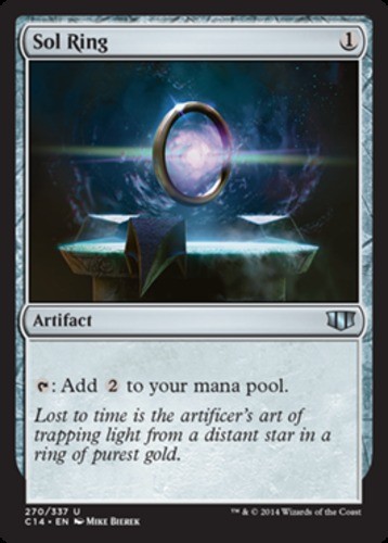 1x Sol Ring Light Play, English Commander 2014 MTG Magic