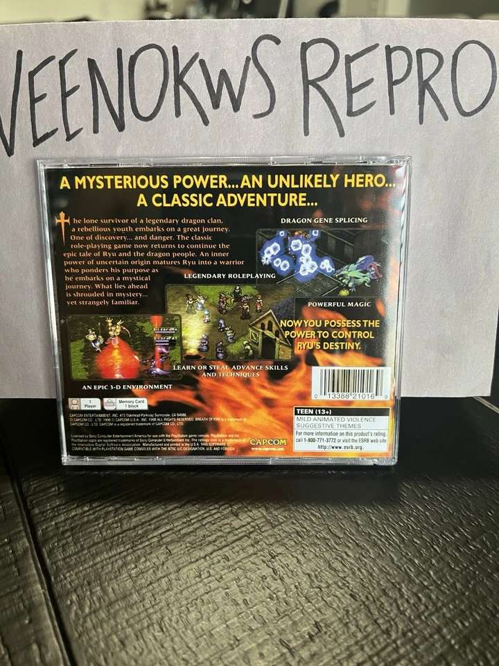 Breath of Fire 3 HANDMADE Display Case Ps1 - Image 2 of 4