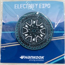 Hankook Tires Electrify Expo Advertising Enamel Lapel Pin Hankook Tires Electrify Expo Advertising Enamel Lapel Pin