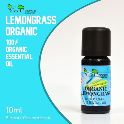 Organic Lemongrass essential oil 10ml - Biopark Cosmetics