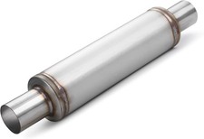 2,25" Einlass Auspuff Resonator, 2,25" Einlass 2,25" Einlass 20" Gesamtlänge