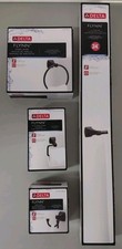 Delta Flynn Matte Black Bathroom Lot - Towel Hook, TP Holder, Towel Ring  Bar