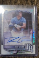 2025 Bowman Chrome - Mega Box Chrome Prospect Mojo Autograph Theo Gillen #BMA-TG