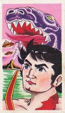 Sci-Fi Hero Monster UFO TV Quiz Menko Card Japanese Vintage