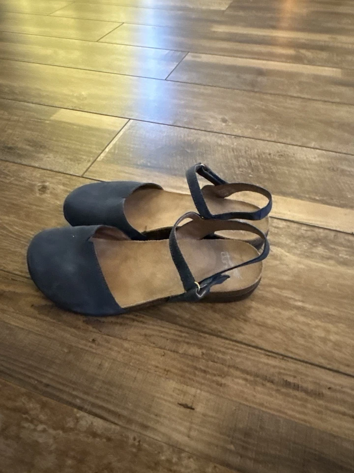Женские сандалии Dansko размер 38 синие на танкетке на каблуке - Изображение 3 из 4