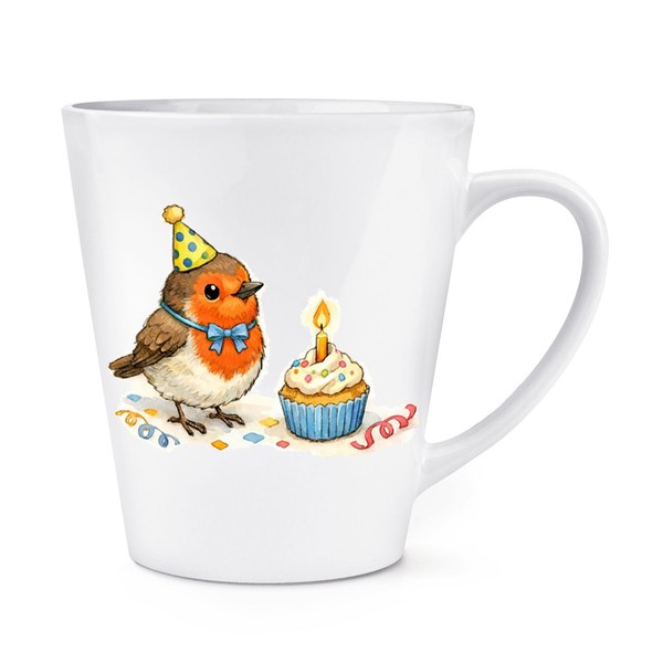 Geburtstag Robin 341Ml Latte Becher Tasse Vogel Liebe Mum Ehefrau Ehemann-image