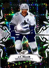 #4 J.T. Miller 2024-25 Upper Deck Ice - Emerald Green Vancouver Canucks