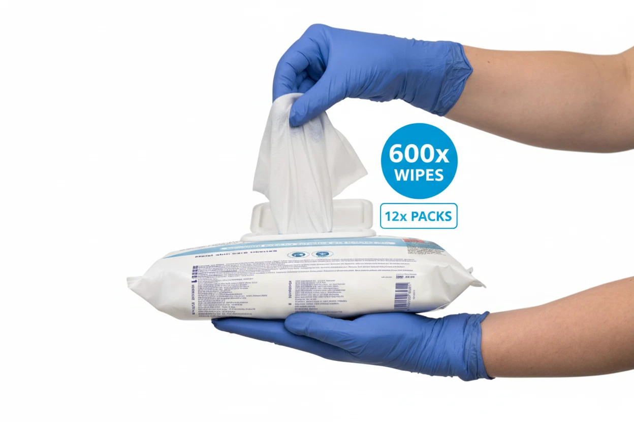 MoliCare XL Moist Skin Care Wipes Bulk 600x Case (12x50) Extra Large Adult Care