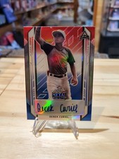 2021 Leaft Metal Draft Derek Curiel Rookie Autograph Auto /10 Red White Blue