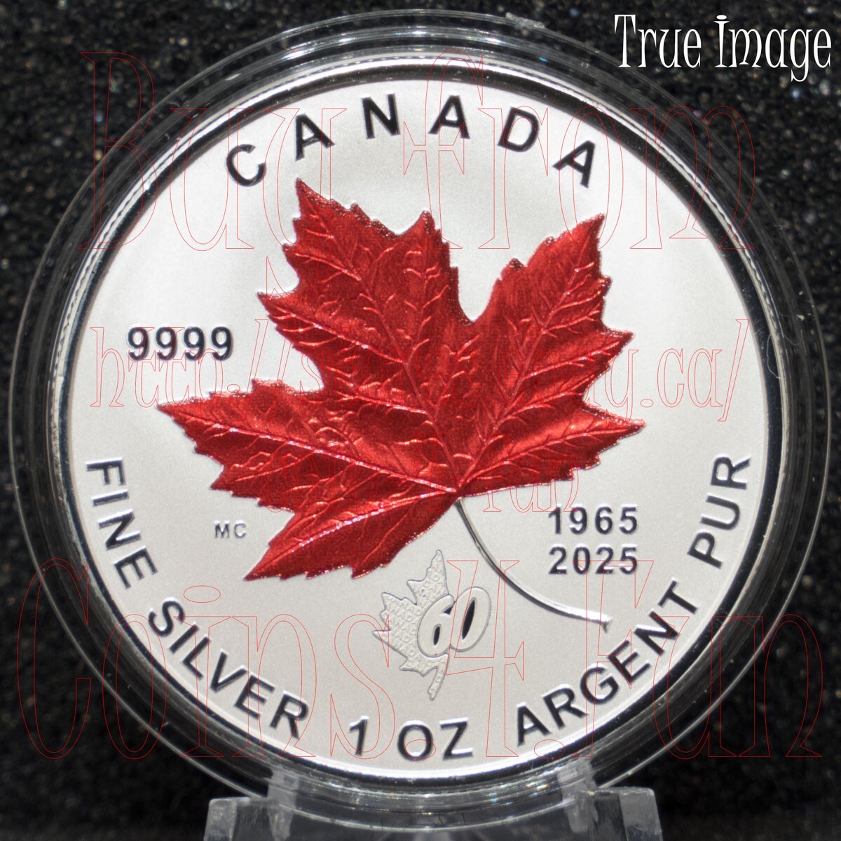 1965-2025 60th Anniversary Canada's Maple Leaf Flag 5-Coin