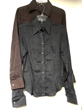 women's Linen French cuff Button Down Shirt assorted sizes & colors by KUHLMAN