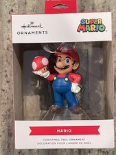 Hallmark Nintendo Super Mario Bros Mario with Super Mushroom Christmas Ornament