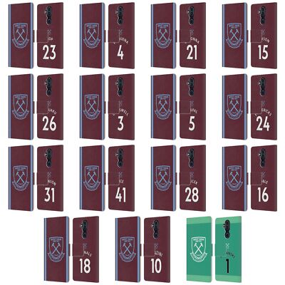 WEST HAM UNITED FC 2020/21 PLAYERS HOME KIT LEATHER BOOK CASE FOR NOKIA PHONES