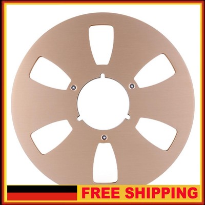 10,5 Zoll leere Bandspule 6 Loch f��r Studer ReVox/TEAC/BASF (Gold)