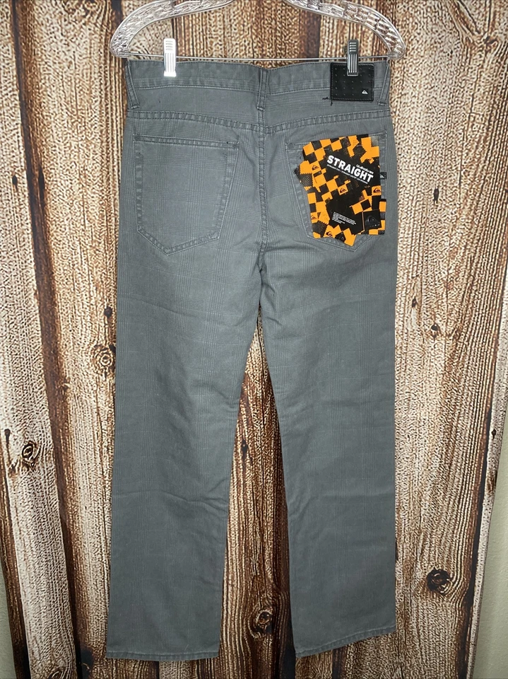 Pantalones Quiksilver Calce Recto Pierna Gris Niños Talla 30 Nuevos con Etiquetas Foto 3 de 4