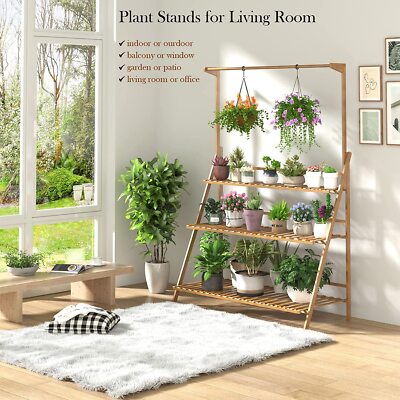 Blumentreppe Blumenständer Pflanzentreppe Regal Leiter Balkon 3 Stufen 100cm DHL