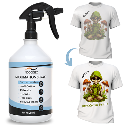 #ad Sublimation Spray for Cotton amp; All Materials with Detailed Guide amp; Extra Spray $29.99