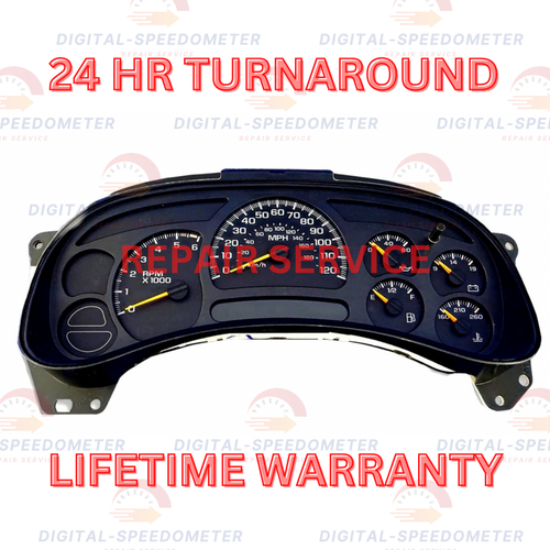 20032006 GM, GMC CLUSTER REPAIR SERVICE, LIFETIME WARRANTY, CUSTOMER