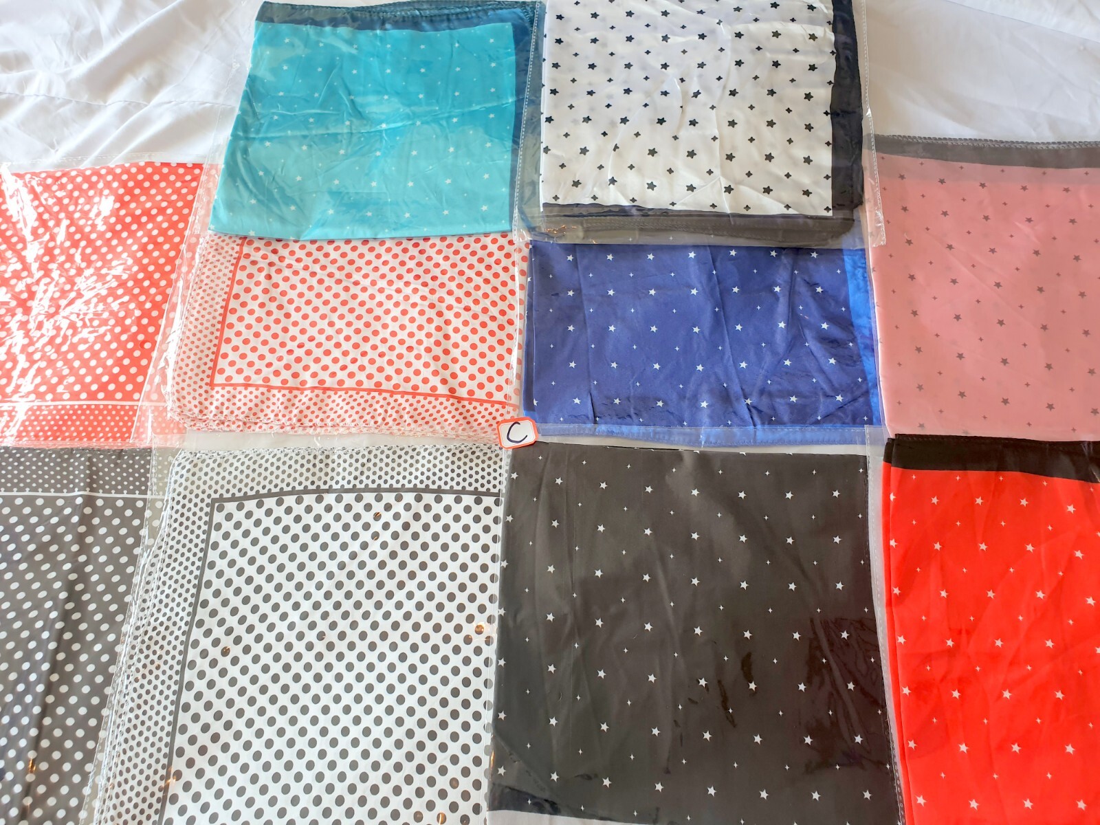 Joblot 50 pcs Square design mixed color 50x50cm scarf new wholesale lot C