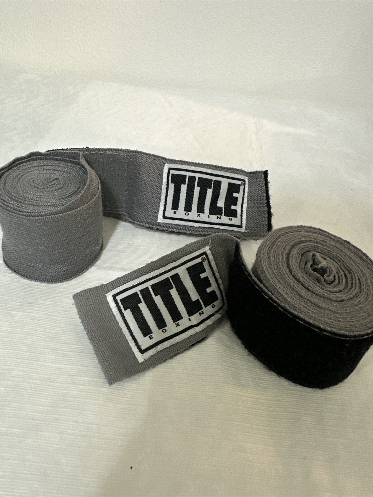Title Boxing Set Of Hand Wraps-Grey Niagamas Lestari Gemilang
