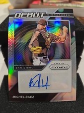 2021 Panini Prizm Debut Signatures Silver Prizm Michel Baez #DS-MB Auto