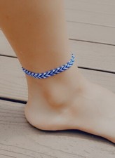 Custom thread anklets for women