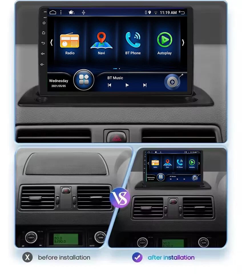 ✅8GB+256GB✅ Car Stereo GPS For Volvo XC90 2004-2014 Android 14 CarPlay Head Unit - Image 3 of 4