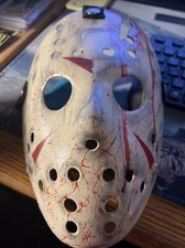 Jason Voorhees Friday 13th Style mask Custom Hand Painted Horror Cosplay Display