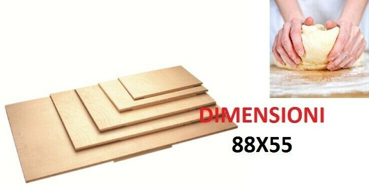 ASSE IN BETULLA 88X55CM X IMPASTARE PASTA IN CASA PIZZA DOLCI SPIANATOIA PANETTA