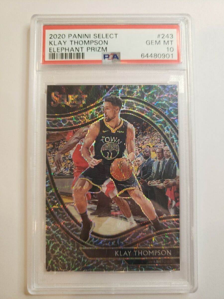 2020 Panini Select Klay Thompson Elephant Prizm Courtside 2020 Panini Select Klay Thompson Elephant Prizm Courtside