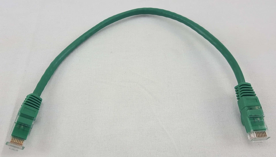 CAT6 1ft RJ45 Male-Make Patch Cable Green 10 Pack - Image 2 of 4