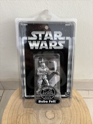 Star Wars 2003 Mexican Convention Exclusive Silver Boba Fett RARE  Starcase