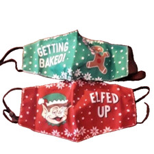 2 PACK Orly Comical Adult Holiday Face Mask New