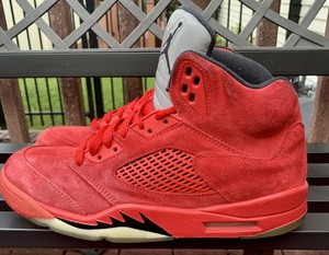 jordan retro 5 red suede