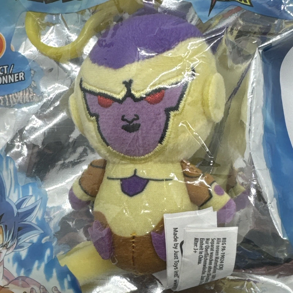 DRAGON BALL SUPER 3 «ПЛЮШЕВЫЙ РЮКЗАК ВЕШАЛКА/БРЕЛОК ЗОЛОТОЙ ФРИЗ НОВЫЙ/ЗАПЕЧАТАННЫЙ D2 - Изображение 3 из 3