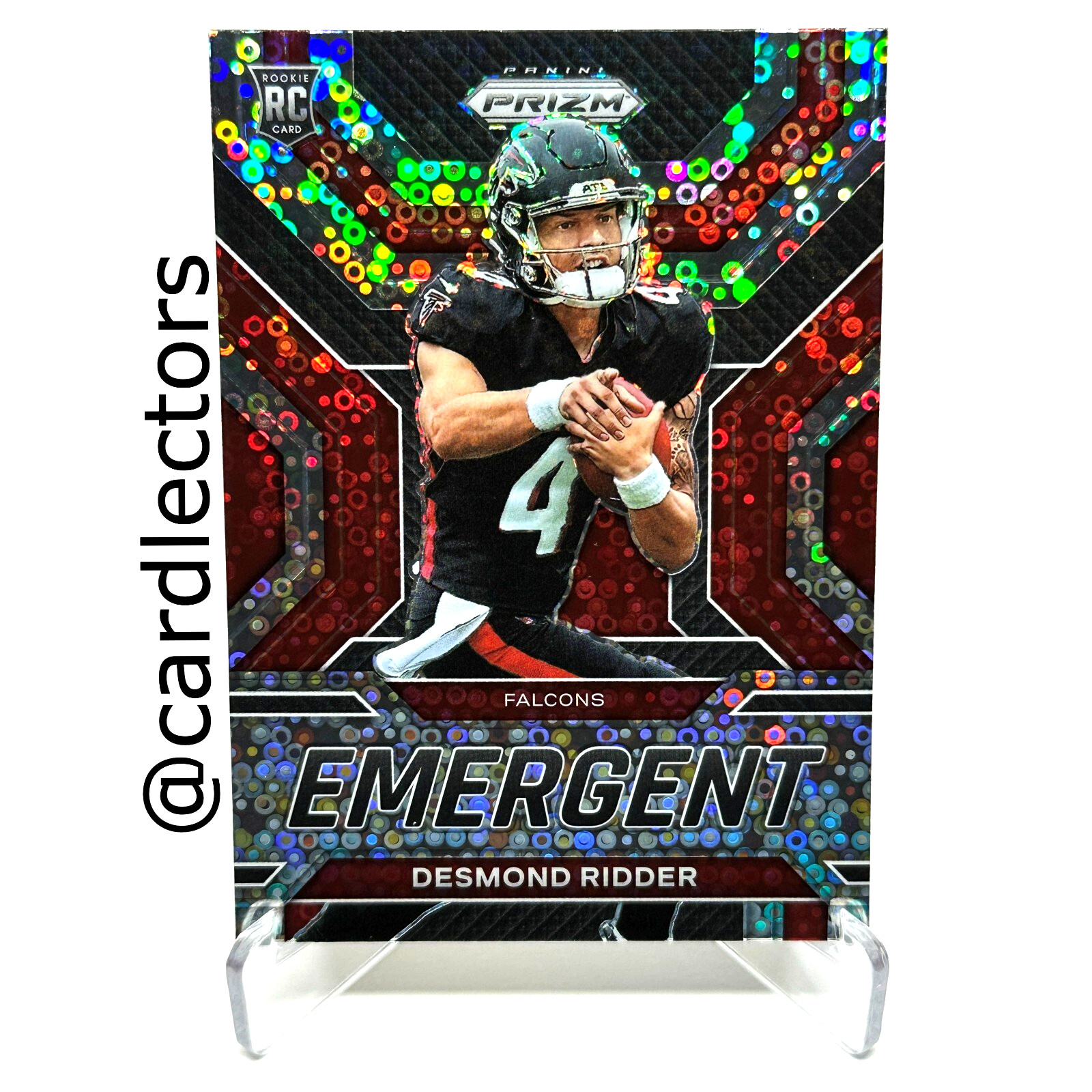 2022 Panini PRIZM DESMOND RIDDER Emergent #E-2 RC No Huddle Silver Disco PRIZM